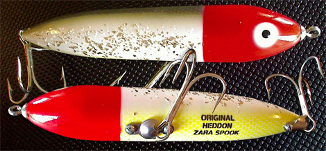  Heddon Zara Spook in Red Head Flitter Yellow Belly 